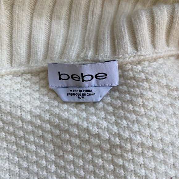 🤍 BEBE WRAP FRONT CREAM SWEATER 🤍 - Picture 4 of 6